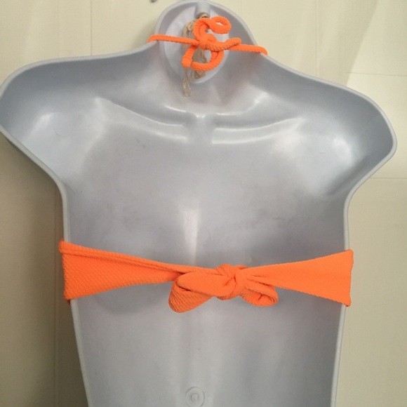 GUESS strapless with a ring bikini top neon orange - Picture 2 of 6